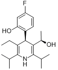 3-Pyridinemethanol, 5-ethyl-4-(4-fluoro-2-hydroxyphenyl)-a-methyl-2,6-bis(1-methylethyl)-, (aR,4R)- (9CI) CAS#: 503610-16-0