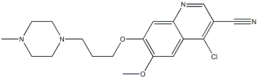 3-Quinolinecarbonitrile,4-chloro-6-Methoxy-7-[3-(4-Methyl-1-piperazinyl)propoxy]- CAS#: 492444-39-0