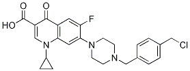 3-Quinolinecarboxylic acid, 7-[4-[[4-(chloroMethyl)phenyl]Methyl]-1-piperazinyl]-1-cyclopropyl-6-fluoro-1,4-dihydro-4-oxo- CAS#: 599171-74-1