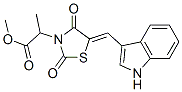 3-Thiazolidineaceticacid,5-(1H-indol-3-ylmethylene)-alpha-methyl-2,4-dioxo-,methylester(9CI) CAS#: 593266-04-7