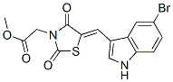 3-Thiazolidineaceticacid,5-[(5-bromo-1H-indol-3-yl)methylene]-2,4-dioxo-,methylester(9CI) CAS#: 593272-22-1