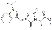 3-Thiazolidineaceticacid,alpha-methyl-5-[[1-(1-methylethyl)-1H-indol-3-yl]methylene]-2,4-dioxo-,methylester(9CI) CAS#: 593266-03-6