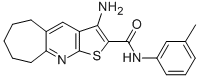 3-amino-N-(3-methylphenyl)-6,7,8,9-tetrahydro-5H-cyclohepta[b]thieno[3,2-e]pyridine-2-carboxamide CAS#: 428483-62-9