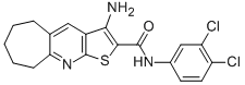 3-amino-N-(3,4-dichlorophenyl)-6,7,8,9-tetrahydro-5H-cyclohepta[b]thieno[3,2-e]pyridine-2-carboxamide CAS#: 441718-29-2