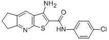 3-amino-N-(4-chlorophenyl)-6,7-dihydro-5H-cyclopenta[b]thieno[3,2-e]pyridine-2-carboxamide CAS#: 428444-64-8