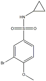 3-broMo-N-cyclopropyl-4-MethoxybenzenesulfonaMide CAS#: 425656-23-1