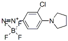 3-chloro-4-(1-pyrrolidinyl)benzenediazonium tetrafluoroborate CAS#: 53934-41-1