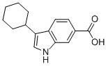 3-cyclohexylindole-6-carboxylicacid CAS#: 494799-17-6