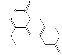 3-[(diMethylaMino)carbonyl]-4-nitro-Benzeneacetic acid Methyl ester CAS#: 594844-71-0