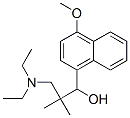 3-diethylamino-1-(4-methoxynaphthalen-1-yl)-2,2-dimethyl-propan-1-ol CAS#: 5471-17-0