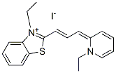 3-ethyl-2-[3-(1-ethyl-1H-pyridin-2-ylidene)prop-1-enyl]benzothiazolium iodide CAS#: 59652-06-1