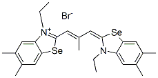 3-ethyl-2-[3-(3-ethyl-5,6-dimethyl-3H-benzoselenazol-2-ylidene)-2-methylprop-1-enyl]-5,6-dimethylbenzoselenazolium bromide CAS#: 51799-69-0