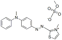 3-methyl-2-[[p-(N-methylanilino)phenyl]azo]thiazolium methyl sulphate CAS#: 57583-74-1