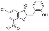 3(2H)-BENZOFURANONE, 5-CHLORO-2-[(2-HYDROXYPHENYL)METHYLENE]-7-NITRO- CAS#: 438625-27-5