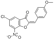 3(2H)-BENZOFURANONE, 5-CHLORO-2-[(4-METHOXYPHENYL)METHYLENE]-7-NITRO- CAS#: 438625-26-4