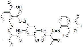 3,3'-[(2,5-dichloro-1,4-phenylene)bis[imino(1-acetyl-2-oxoethane-1,2-diyl)azo]]bisphthalic acid CAS#: 57532-26-0