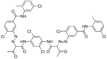 3,3'-[(2,5-dichloro-p-phenylene)bis[imino(1-acetyl-2-oxoethylene)azo]]bis[4-chloro-N-(5-chloro-o-tolyl)benzamide] CAS#: 5580-58-5