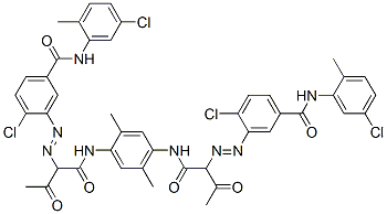 3,3'-[(2,5-dimethyl-p-phenylene)bis[imino(1-acetyl-2-oxoethylene)azo]]bis[4-chloro-N-(5-chloro-o-tolyl)benzamide] CAS#: 5280-80-8