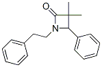 3,3-Dimethyl-4-phenyl-1-(2-phenylethyl)azetidin-2-one CAS#: 54965-33-2