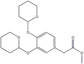 3,4-Bis[(tetrahydro-2H-pyran-2-yl)oxy]benzeneacetic Acid Methyl Ester CAS#: 582289-84-7