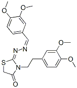 3,4-Dimethoxybenzaldehyde [3-[2-(3,4-dimethoxyphenyl)ethyl]-4-oxothiazolidin-2-ylidene]hydrazone CAS#: 53068-41-0