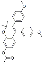 [3,4-bis(4-methoxyphenyl)-2,2-dimethyl-chromen-7-yl] acetate CAS#: 5867-70-9
