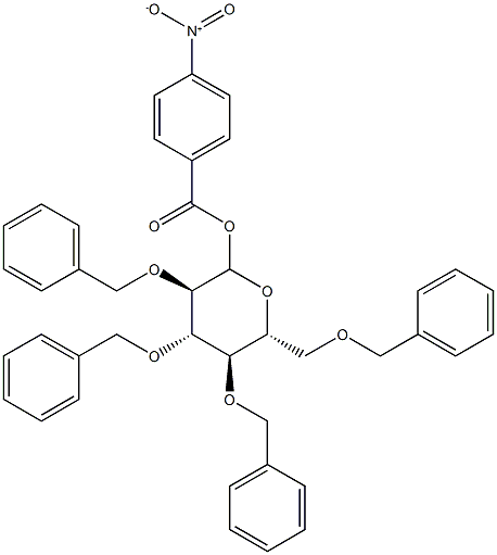 [3,4,5-tris(phenylmethoxy)-6-(phenylmethoxymethyl)oxan-2-yl] 4-nitrobenzoate CAS#: 54423-54-0