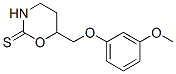 3,4,5,6-Tetrahydro-6-(3-methoxyphenoxymethyl)-2H-1,3-oxazine-2-thione CAS#: 57841-35-7