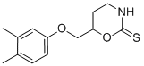 3,4,5,6-Tetrahydro-6-(3,4-xylyloxymethyl)-2H-1,3-oxazine-2-thione CAS#: 57841-34-6