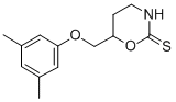 3,4,5,6-Tetrahydro-6-(3,5-xylyloxymethyl)-2H-1,3-oxazine-2-thione CAS#: 57841-38-0