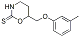 3,4,5,6-Tetrahydro-6-(m-tolyloxymethyl)-2H-1,3-oxazine-2-thione CAS#: 57841-32-4