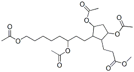 3,5-Bis(acetyloxy)-2-[3,8-bis(acetyloxy)octyl]cyclopentanepropanoic acid methyl ester CAS#: 55760-02-6