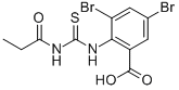 3,5-DIBROMO-2-[[[(1-OXOPROPYL)AMINO]THIOXOMETHYL]AMINO]-BENZOIC ACID CAS#: 536980-36-6