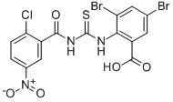 3,5-DIBROMO-2-[[[(2-CHLORO-5-NITROBENZOYL)AMINO]THIOXOMETHYL]AMINO]-BENZOIC ACID CAS#: 535978-08-6