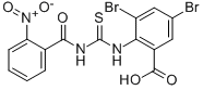 3,5-DIBROMO-2-[[[(2-NITROBENZOYL)AMINO]THIOXOMETHYL]AMINO]-BENZOIC ACID CAS#: 535977-69-6