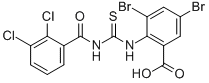 3,5-DIBROMO-2-[[[(2,3-DICHLOROBENZOYL)AMINO]THIOXOMETHYL]AMINO]-BENZOIC ACID CAS#: 532422-32-5