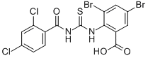 3,5-DIBROMO-2-[[[(2,4-DICHLOROBENZOYL)AMINO]THIOXOMETHYL]AMINO]-BENZOIC ACID CAS#: 535958-15-7