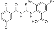 3,5-DIBROMO-2-[[[(2,5-DICHLOROBENZOYL)AMINO]THIOXOMETHYL]AMINO]-BENZOIC ACID CAS#: 586391-86-8