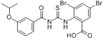 3,5-DIBROMO-2-[[[[3-(1-METHYLETHOXY)BENZOYL]AMINO]THIOXOMETHYL]AMINO]-BENZOIC ACID CAS#: 535948-69-7