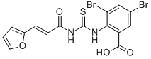 3,5-DIBROMO-2-[[[[3-(2-FURANYL)-1-OXO-2-PROPENYL]AMINO]THIOXOMETHYL]AMINO]-BENZOIC ACID CAS#: 586392-09-8