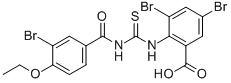3,5-DIBROMO-2-[[[(3-BROMO-4-ETHOXYBENZOYL)AMINO]THIOXOMETHYL]AMINO]-BENZOIC ACID CAS#: 536986-83-1