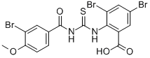 3,5-DIBROMO-2-[[[(3-BROMO-4-METHOXYBENZOYL)AMINO]THIOXOMETHYL]AMINO]-BENZOIC ACID CAS#: 532940-42-4