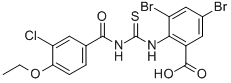 3,5-DIBROMO-2-[[[(3-CHLORO-4-ETHOXYBENZOYL)AMINO]THIOXOMETHYL]AMINO]-BENZOIC ACID CAS#: 535946-63-5