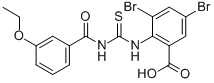3,5-DIBROMO-2-[[[(3-ETHOXYBENZOYL)AMINO]THIOXOMETHYL]AMINO]-BENZOIC ACID CAS#: 531546-02-8