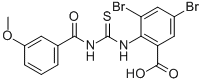 3,5-DIBROMO-2-[[[(3-METHOXYBENZOYL)AMINO]THIOXOMETHYL]AMINO]-BENZOIC ACID CAS#: 533920-68-2
