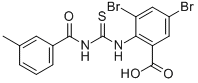 3,5-DIBROMO-2-[[[(3-METHYLBENZOYL)AMINO]THIOXOMETHYL]AMINO]-BENZOIC ACID CAS#: 535953-88-9