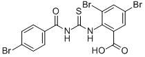 3,5-DIBROMO-2-[[[(4-BROMOBENZOYL)AMINO]THIOXOMETHYL]AMINO]-BENZOIC ACID CAS#: 531545-47-8