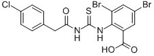 3,5-DIBROMO-2-[[[[(4-CHLOROPHENYL)ACETYL]AMINO]THIOXOMETHYL]AMINO]-BENZOIC ACID CAS#: 532388-09-3