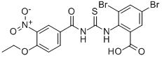 3,5-DIBROMO-2-[[[(4-ETHOXY-3-NITROBENZOYL)AMINO]THIOXOMETHYL]AMINO]-BENZOIC ACID CAS#: 532419-51-5
