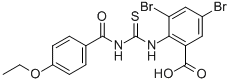 3,5-DIBROMO-2-[[[(4-ETHOXYBENZOYL)AMINO]THIOXOMETHYL]AMINO]-BENZOIC ACID CAS#: 532982-05-1